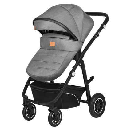 Lionelo - Kombinovaný kočík 3v1 BIANKA Grey Stone