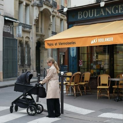 Lionelo - Kombinovaný kočík 3v1 LAYLA Čierny Onyx