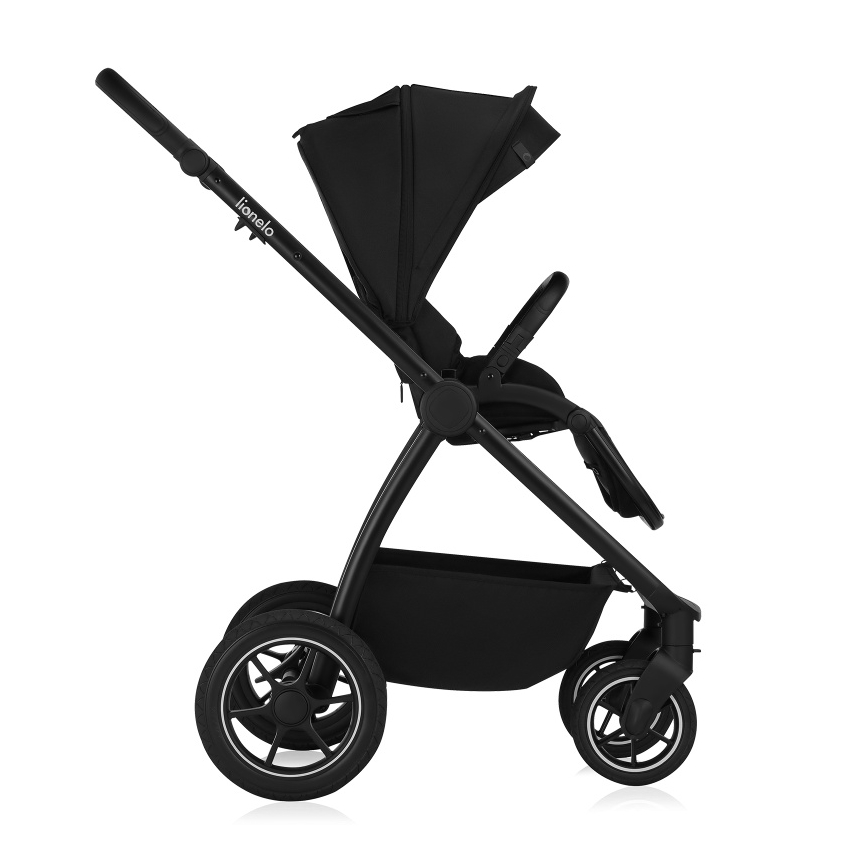 Lionelo - Kombinovaný kočík 3v1 MERIL Black Onyx