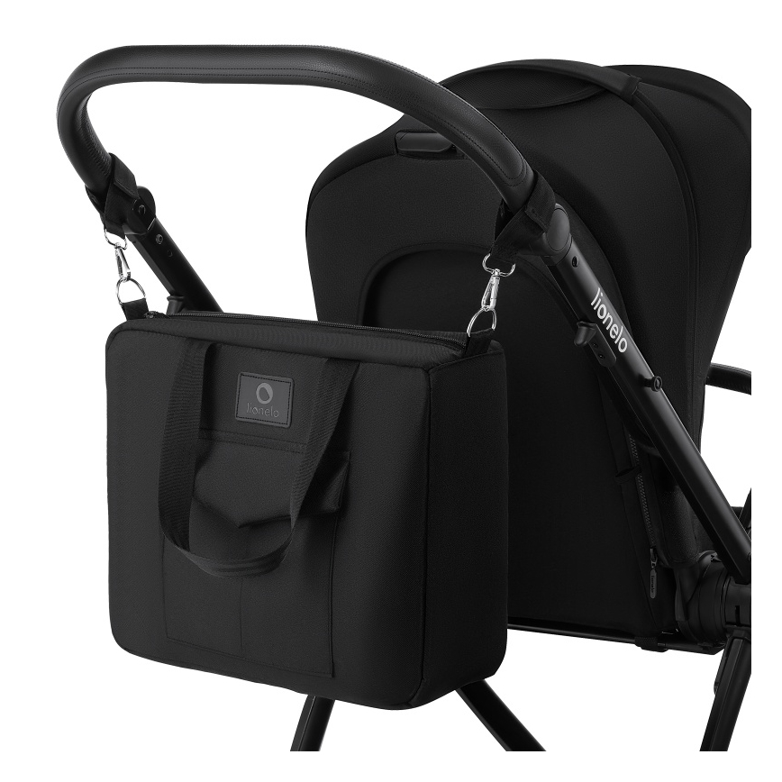 Lionelo - Kombinovaný kočík 3v1 MERIL Black Onyx