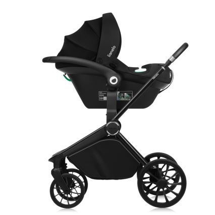 Lionelo - Kombinovaný kočík 3v1 MIKA PLUS Black Onyx