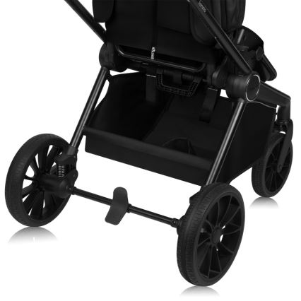 Lionelo - Kombinovaný kočík 3v1 MIKA PLUS Black Onyx