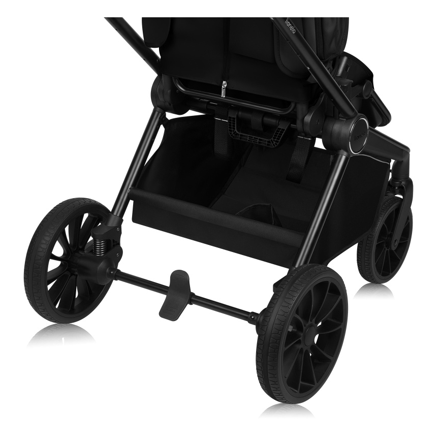 Lionelo - Kombinovaný kočík 3v1 MIKA PLUS Black Onyx