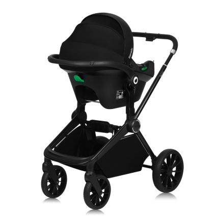 Lionelo - Kombinovaný kočík 3v1 MIKA PLUS Black Onyx