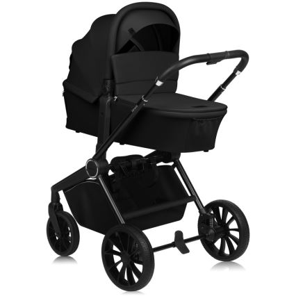 Lionelo - Kombinovaný kočík 3v1 MIKA PLUS Black Onyx