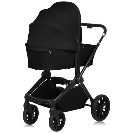 Lionelo - Kombinovaný kočík 3v1 MIKA PLUS Black Onyx
