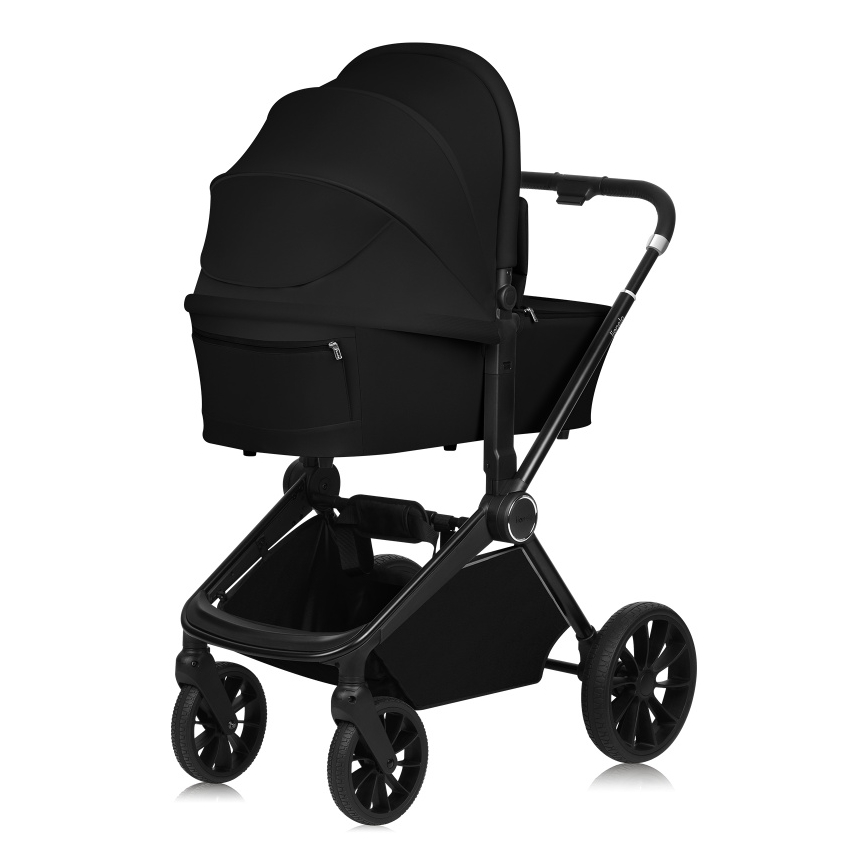 Lionelo - Kombinovaný kočík 3v1 MIKA PLUS Black Onyx