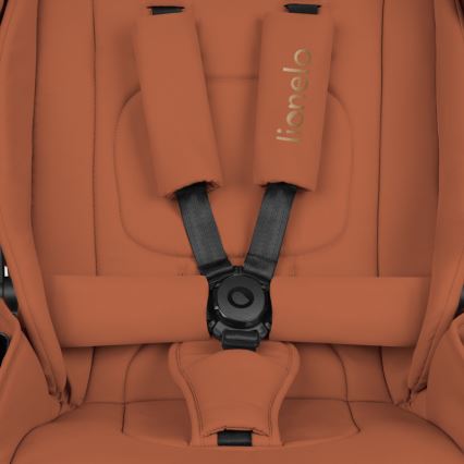 Lionelo - Kombinovaný kočík 3v1 MIKA PLUS Hrdzavo-hnedá