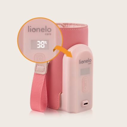 Lionelo - Nabíjací ohrievač fľašiek THERMUP GO EVO 18W/5V ružová