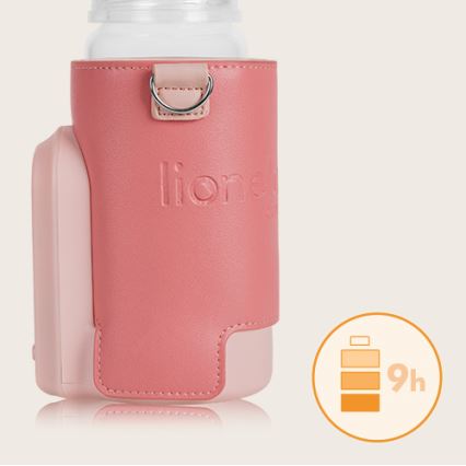 Lionelo - Nabíjací ohrievač fľašiek THERMUP GO EVO 18W/5V ružová