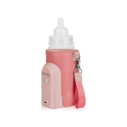 Lionelo - Nabíjací ohrievač fľašiek THERMUP GO EVO 18W/5V ružová