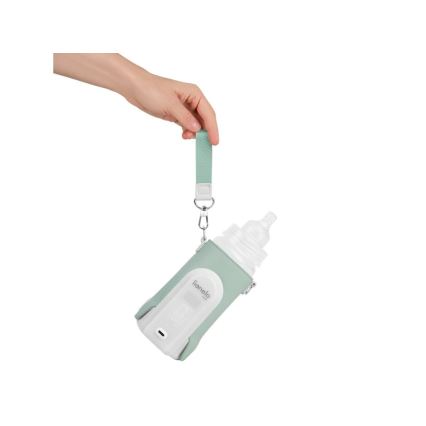 Lionelo - Nabíjací ohrievač fľašiek THERMUP GO EVO 18W/5V zelená/biela