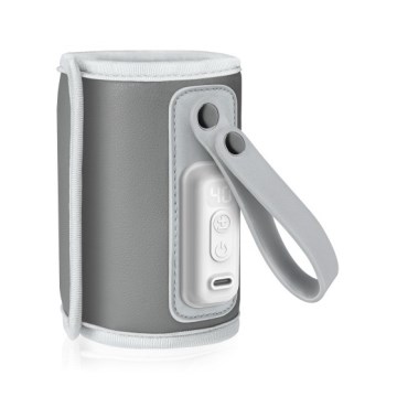 Lionelo - Nabíjací ohrievač fliaš THERMUP GO 18W/5V Grey Silver