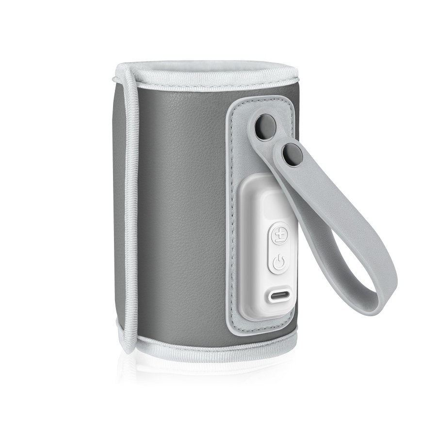 Lionelo - Nabíjací ohrievač fliaš THERMUP GO 18W/5V Grey Silver