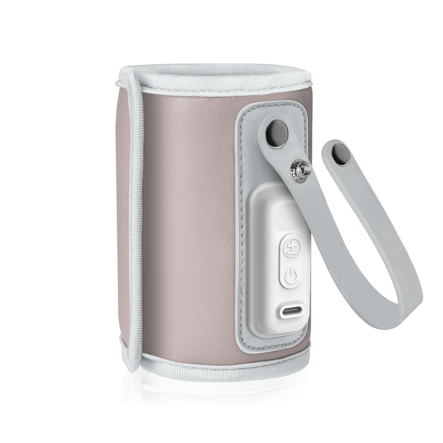 Lionelo - Nabíjací ohrievač fliaš THERMUP GO 18W/5V Pink Baby