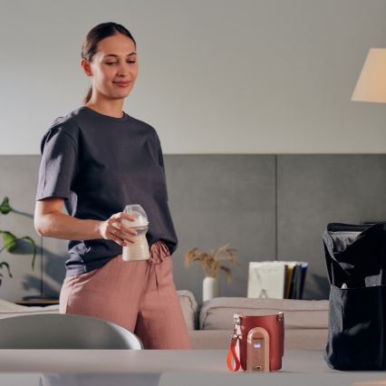 Lionelo - Nabíjací ohrievač fliaš THERMUP GO EVO 18W/5V ružový