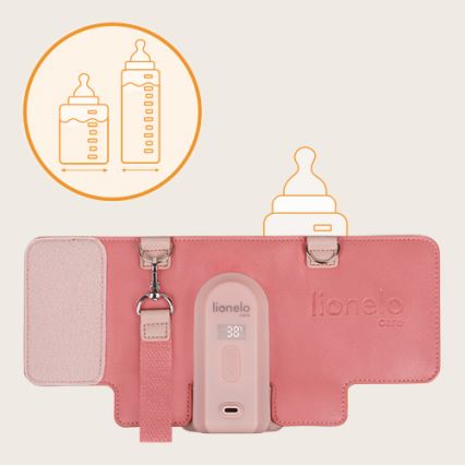 Lionelo - Nabíjací ohrievač fliaš THERMUP GO EVO 18W/5V ružový