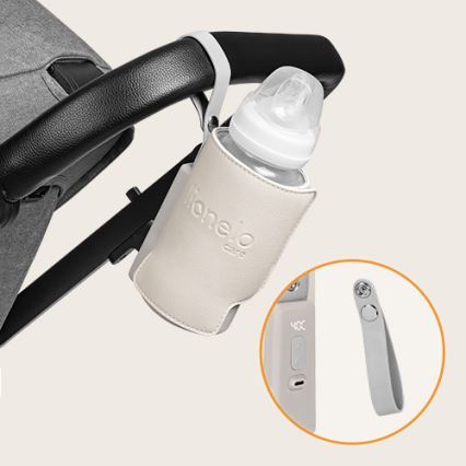 Lionelo - Nabíjací ohrievač fliaš THERMUP GO PLUS 10W/5V béžový