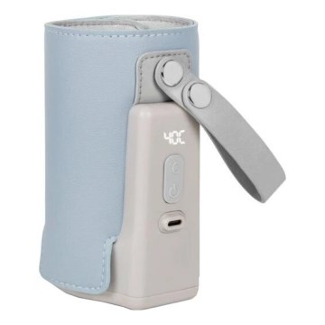 Lionelo - Nabíjací ohrievač fliaš THERMUP GO PLUS 10W/5V modrá/šedá