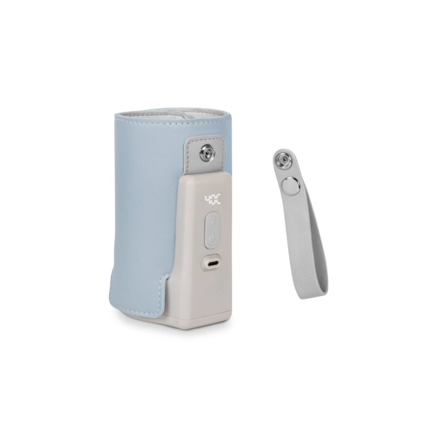 Lionelo - Nabíjací ohrievač fliaš THERMUP GO PLUS 10W/5V modrá/šedá