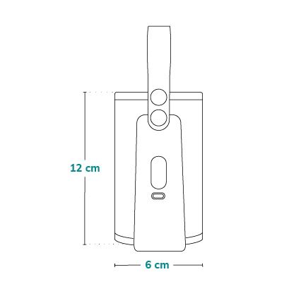 Lionelo - Nabíjací ohrievač fliaš THERMUP GO PLUS 10W/5V modrá/šedá