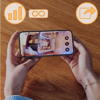 Lionelo - Nabíjateľná detská chôvička BABYLINE GO 5V 3350 mAh