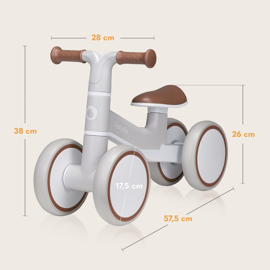 Lionelo - Odrážadlo VILLY béžové latte