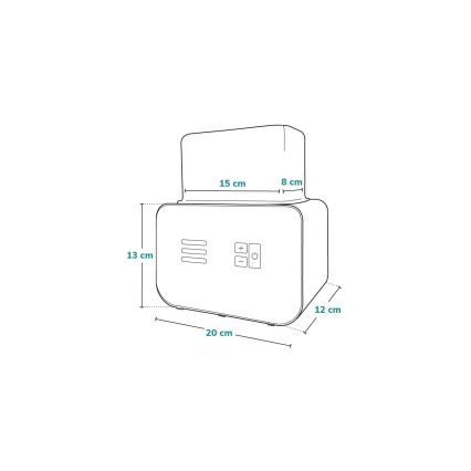Lionelo - Ohrievač fliaš THERMUP DOUBLE 250W/230V biela