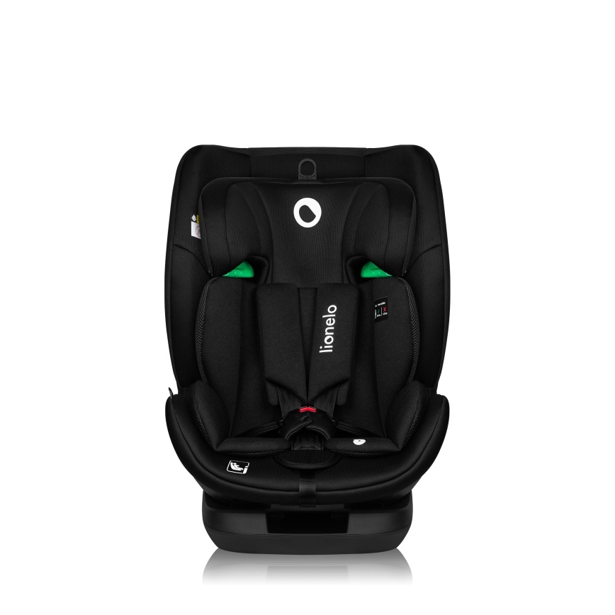 Lionelo - Otáčacia autosedačka so základňou LAVENDER i-Size 76-150 cm Black Carbon