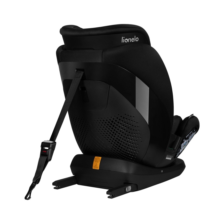 Lionelo - Otáčacia autosedačka so základňou LAVENDER i-Size 76-150 cm Black Carbon