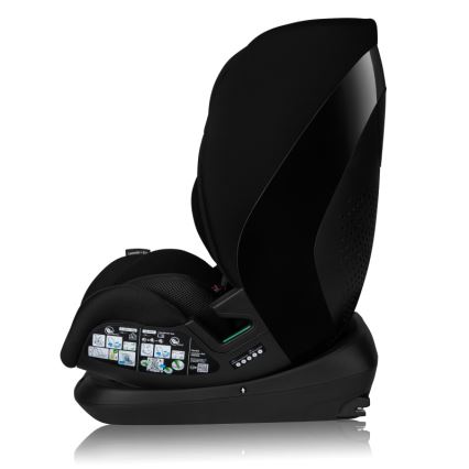 Lionelo - Otáčacia autosedačka so základňou LAVENDER i-Size 76-150 cm Black Carbon