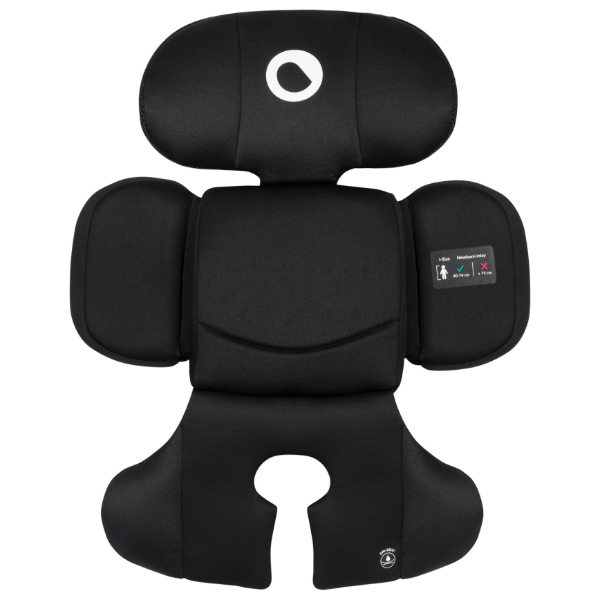 Lionelo - Otočná autosedačka s bázou BASTIAAN i-Size 40-150 cm Black Carbon
