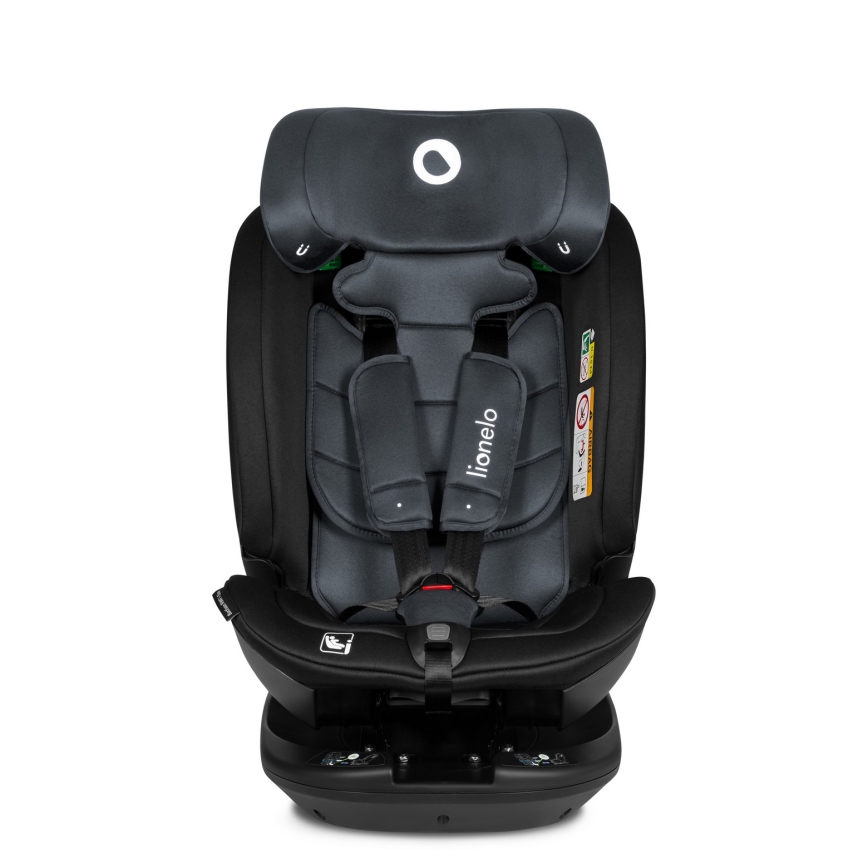 Lionelo - Otočná autosedačka s bázou BASTIAAN i-Size 40-150 cm Sivý kameň