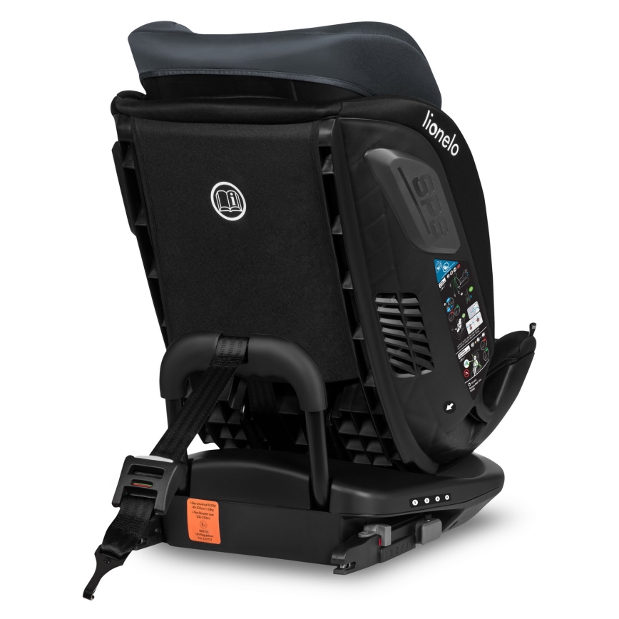 Lionelo - Otočná autosedačka s bázou BASTIAAN i-Size 40-150 cm Sivý kameň