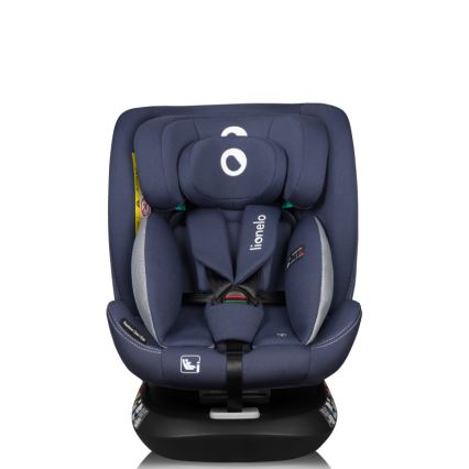 Lionelo - autosedačka s otočnou základňou BASTIAAN ONE i-Size 40–150 cm tmavomodrá
