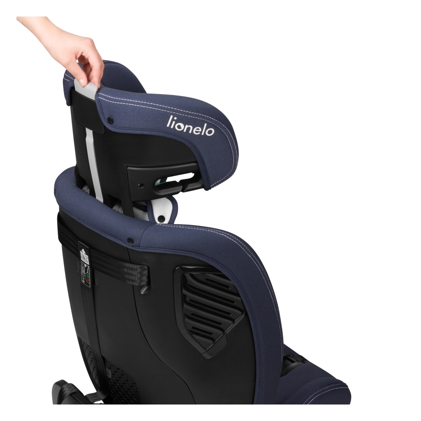 Lionelo - autosedačka s otočnou základňou BASTIAAN ONE i-Size 40–150 cm tmavomodrá