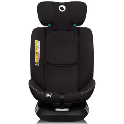 Lionelo - Otáčavá autosedačka so základňou BASTIAAN ONE i-Size 40-150 cm Čierny karbón