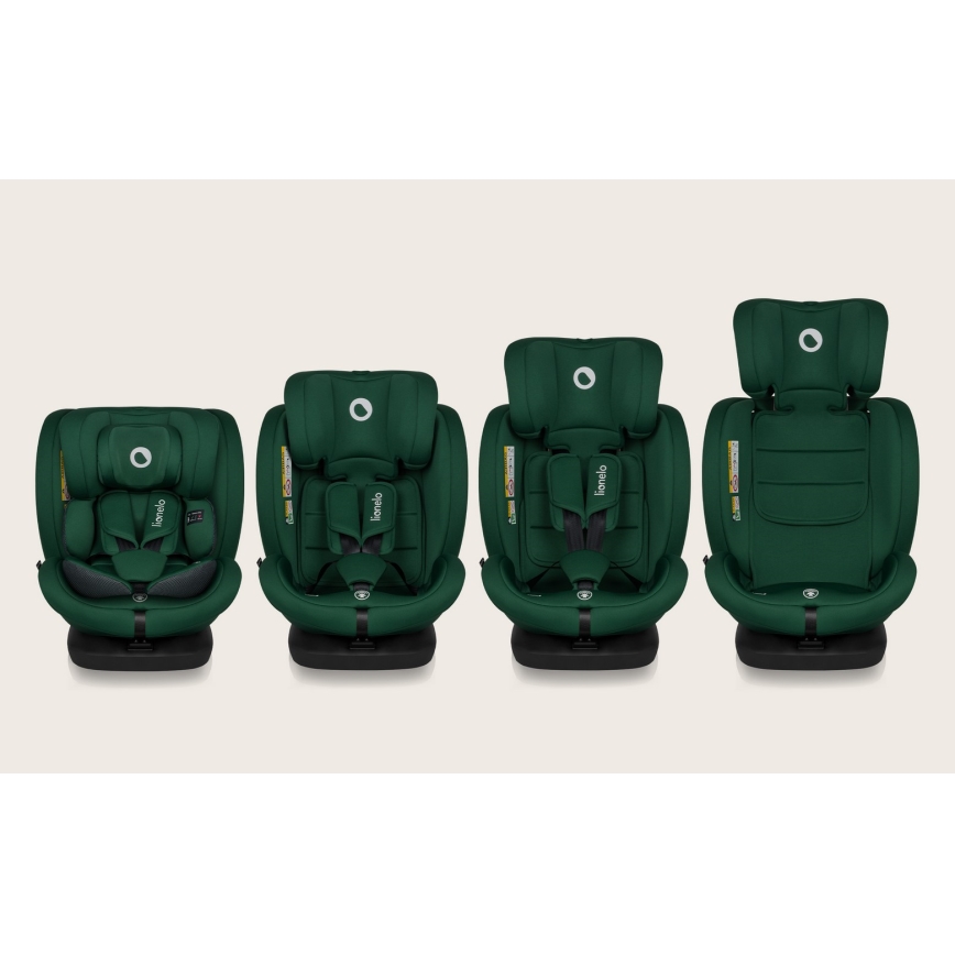 Lionelo - Otočná autosedačka s základňou BASTIAAN i-Size 40-150 cm Green Forest