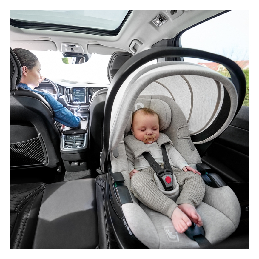 Lionelo - Otočná autosedačka s základňou MOXIE SET i-Size 40-87 cm pieskovo-béžová