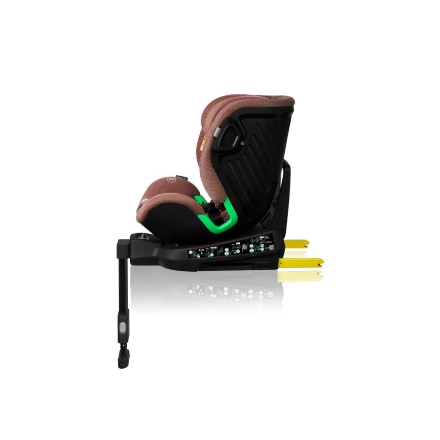 Lionelo - Otočná autosedačka so základňou HARMONY i-Size 40-150 cm tehlová