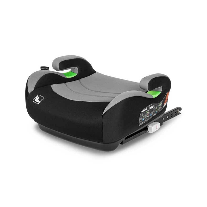 Lionelo - Podsedák do auta LUUK FIX i-Size 125-150 cm čierna/šedá