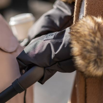Lionelo - Rukávniky na kočík HANDMUFF čierne