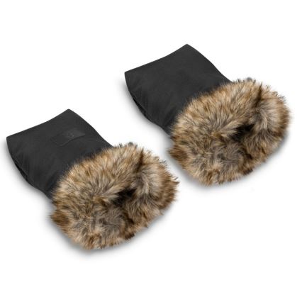 Lionelo - Rukávniky na kočík HANDMUFF čierne