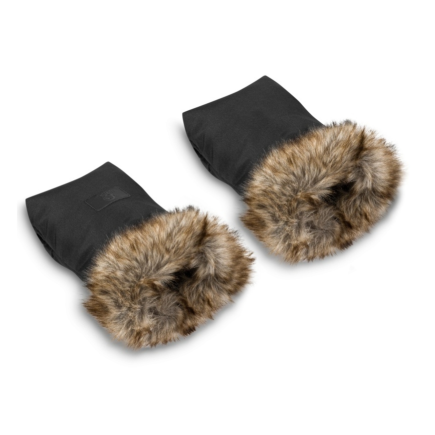 Lionelo - Rukávniky na kočík HANDMUFF čierne