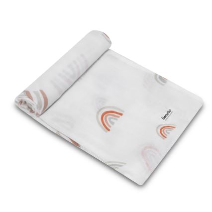 Lionelo - Sada 3 ks bambusových plienok BAMBOO SET 70x70 cm Rainbow
