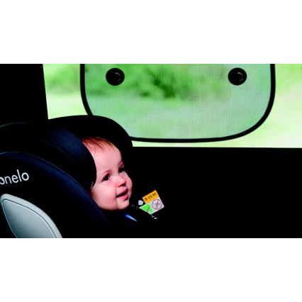 Lionelo - slnečná clona s prísavkou SUNSHADE 2 ks čierna