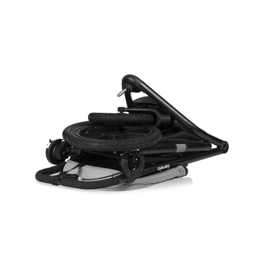 Lionelo - Športový kočík AZURA čierna/sivá