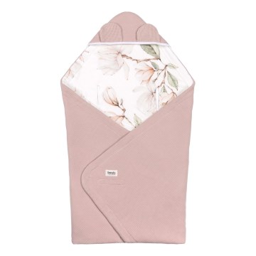 Lionelo - Travel Swaddle Baby Wrap 90x90 cm Beige Magnolia