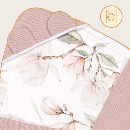 Lionelo - Zavinovačka pre autosedačku TRAVEL SWADDLE 90x90 cm Béžová Magnólia