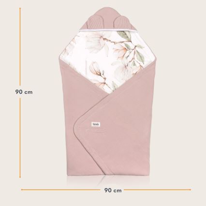 Lionelo - Zavinovačka pre autosedačku TRAVEL SWADDLE 90x90 cm Béžová Magnólia